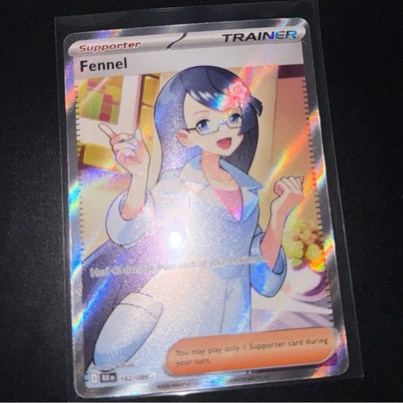 Fennel Trainer 162/086 SV: Black Bolt set full art HoloFoil artwork ultra rare - Picture 5 of 5